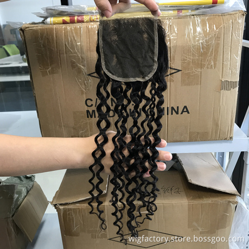 transparent brazilian hair 4x4 lace closure, cuticle aligned hair cheap lace closure body wave ,100% human hair lace closure
